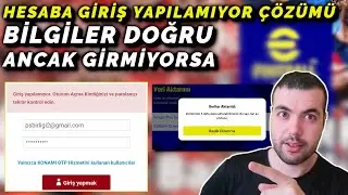 BİLGİLER DOĞRU ANCAK HESABA GİRİŞ YAPAMIYORUM HATASININ ÇÖZÜMÜ ( eFootball 2023 Mobile )