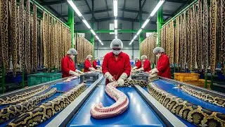 How Snake Leather Is Turned Into Premium Accessories&mdash;Factory Documentary