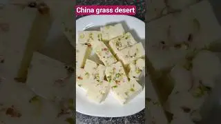 Easy & tasty China grass desert recipe |ಚೈನಾ ಗ್ರಾಸ್ ಡೆಸರ್ಟ್#milkchinagrasssweet
