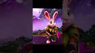 Epic Rabbit Warrior vs Shadow Monster | 4K Cinematic Battle in Enchanted Forest 🌳⚔️