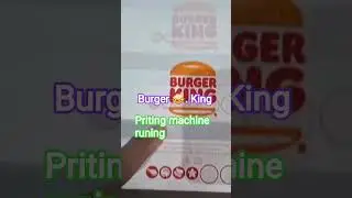 Burger 🥪 king print new job white and choklete