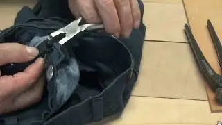 cambiare il cursore alla cerniera dei pantaloni senza scucire niente / 2