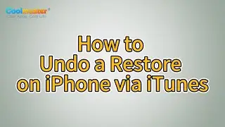 How to Undo a Restore on iPhone via iTunes