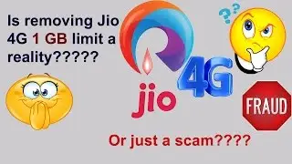 remove 1GB limit on JIO 4g and use unlimited Internet