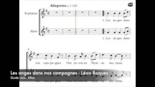 Roques, Léon - Les anges dans nos campagnes - Guide voix - Altos