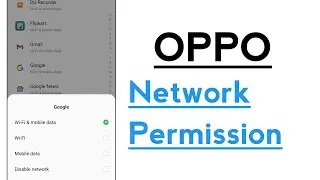 Application Network Permission Allow & Deny Setup in OPPO