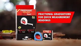 FREEMANS QUICKREAD Measuring Tape with Fractional Graduations