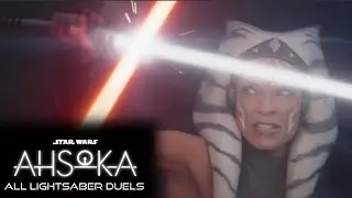 Star Wars: Ahsoka | All Lightsaber Duels (Episodes 1-8)