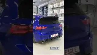 GOLF 8 R POPS AND BANGS #shorts #supercars #vw #golf8r #popsandbangs