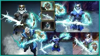 DOTA 2 Zeus Best Mix Set Tempest Revelation + Arcana + Righteous Thunderbolt