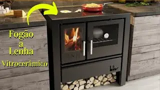 Fogões a Lenha com Vitrocerâmico