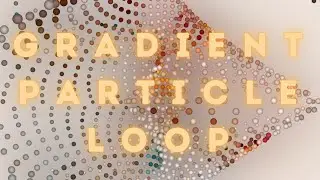 Gradient Particle Loop ✨🟣🟠 Aesthetic Movement of Colorful Round Particles in an Infinite Loop