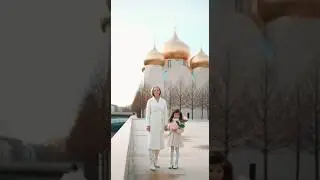 💙 Happy Epiphany! Congratulations from a grandmother and granddaughter at an Orthodox church in P...