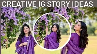 Creative ig story ideas 💜|| Aesthetic ig story ideas 🌸#instagram #youtube 