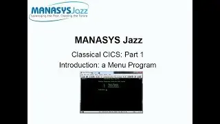 Classical (3270) CICS Programming with Jazz - 1: Introduction