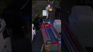 Intervento in autostrada VVF su Notruf 112! 🧑&zwj;🚒 #shorts #notruf112
