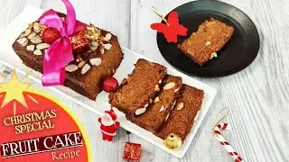 Easy Christmas Fruit Cake Recipe For Beginner-Christmas Special Fruit Cake With Eggs In Microwave