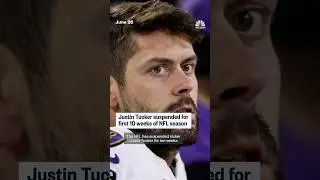 Justin Tucker suspended for first 10 weeks of NFL season