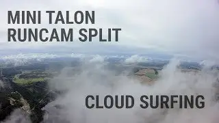 Mini Talon FPV with RunCam Split - flight in clouds!