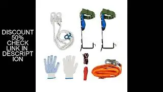 1 Set Portable Tree Climbing Spike Set with Safety Belt Practical Climbing Tree Spikes Straps Climb