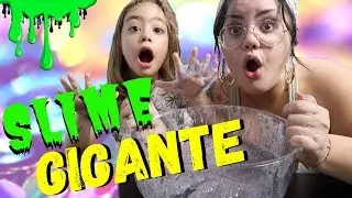 PROVIAMO A FARE UNO SLIME GIGANTE ! / chiara e lara