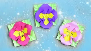 Flor Pensamiento de Papel🌸
