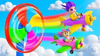 Rumi & Kiki&rsquo;s Rainbow Airplane Race &ndash; Who Wins First?✈🌈 Kpop Demon Hunters