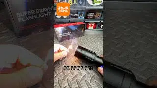 How Long Will It Take This Temu Flashlight to Light a Match?