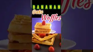 5 minutes 🖐banana oats Waffles 🧇😋 #food