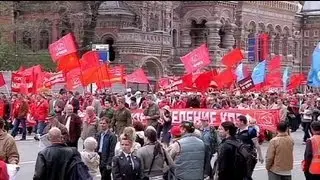 Un 1er Mai tr&egrave;s politique en Russie