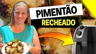 Pimentão Recheado com Carne Moída na Airfryer