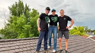 Euroshield Rubber Roofing Installation at Worlds Greatest Roofers personal house in Aurora, Colorado