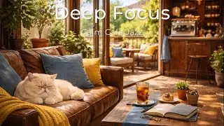 Deep Focus Cafe Jazz 🎧98 Minutes of Soft Guitar & Piano for Work, Study & Calm Productivity