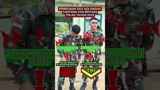 Perbedaan gaji Golongan Bintara dan Tamtama🇮🇩🙏 #tni #tnidihatirakyat #tniad #army