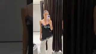 Stylish lace asymmetric top Zara. New in Zara