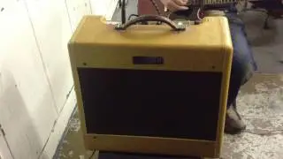 Fender 1950s Tweed Deluxe Vintage Tube amp with a 1961 Les Paul SG Style