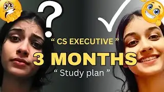 Make or Break: 90 days left for CS Executive Exam! 🙆#cs #icsi #csaspirant #shaliniworld09