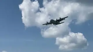 C-130 Low Pass Flyover at the Shelby airport
