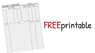 MONEY TRACKER FREE PRINTABLE