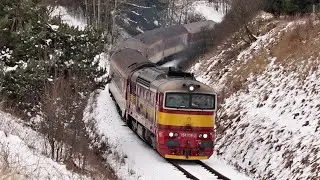 Vlaky Slovensko - V&iacute;chrica 754.036 na R 953 Fatra v Turci