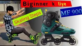 How to Learn Basic Step of inline skating shoes😱 //mf900  skating shoes 💪🏻