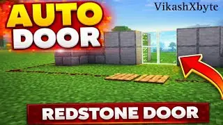 Minecraft Automatic Door Tutorial 😱 | Easy Redstone Auto Door | Minecraft Survival 2026