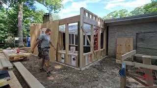 Creative 600 SF Suburban Home Addition Under Construction