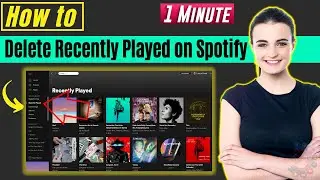 How to delete recently played on spotify