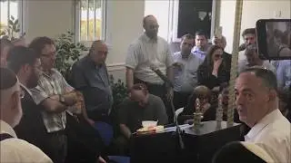 הלווית דר מרדכי סובול  ערב יום כיפור תעשט   סיום טקס ההשכבה