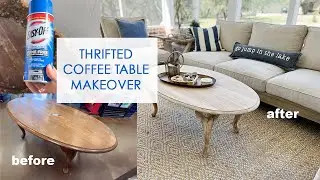 Thrifted Furniture Makeover | Does the Easy Off stripping method really work?