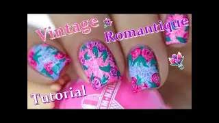 Makeup Collection  - [ Nail Art ] Dentelle Vintage Romantique - Romantic lace nails tutorial
