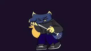 Den's playing his guitar// song is Atrocity