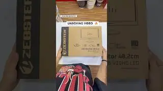 19 INCHES MONITOR UNBOXING VIDEO 🔥🔥// ZEBRONICS & ZEBSTER // #unboxing #monitor #zebronics