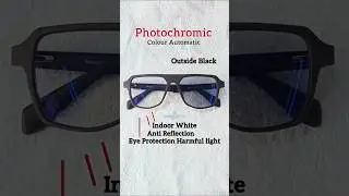 1.56 photochromic blue cut transition lenses #eyewear #eyeglasses #shorts